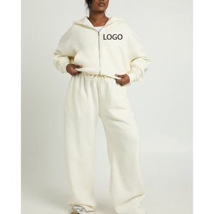 Ensemble de survêtement de sport pour femme, respirant, confortable, épais, hiver 2026, tenue assortie oversize pour la gym et l'entraînement - Product Image 1