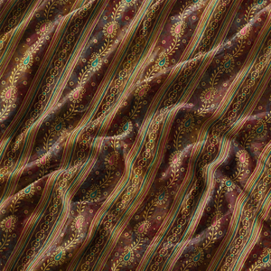 Abstract Geometric Printed 100% Viscose <b>Fabric</b> Lightweight Woven Stripe Home Textile Curtain Material for Dress - Product Image 4