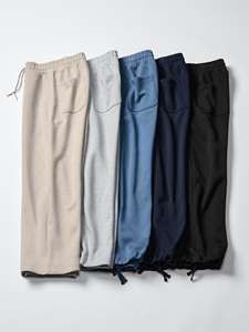 Apparel Stitch Custom Factory Made Men's New Style Elasticated <b>Drawstring</b> Closure Nylon/Cotton <b>Trousers</b> Baggy High Demanded - Product Image 2