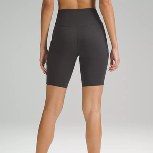 Ladies High Waist Sporty Cycling Shorts Breathable Quick Dry <b>Tummy</b> <b>Control</b> Elastic Waist Spandex/Polyester Athletic - Product Image 2
