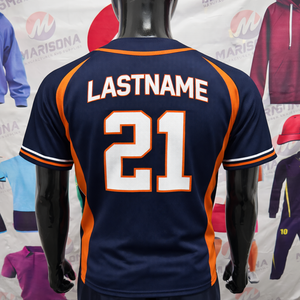 Uniforme d'équipe de baseball personnalisé pour les écoles, coupe athlétique courte, tissu respirant à séchage rapide en laine/viscose, nom du joueur sublimé personnalisé - Product Image 4