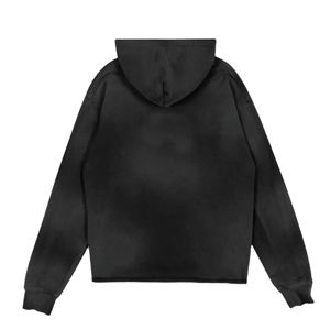 Sweat à capuche oversize uni en polaire 100 % polyester épais personnalisé avec logo brodé pour homme, marque privée, hiver - Product Image 5