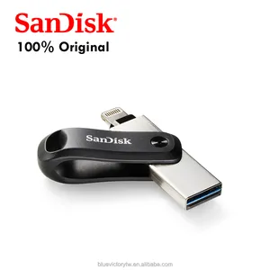 SanDisk 128gb iXpand闪存驱动器带有闪电和USB 3.0连接器，适用于iPhone，iPad，PC和Mac，SDIX60N-128G-GN6NE
