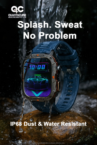 2025 Đồng hồ thông minh theo dõi sức khỏe cho nam fn05 qx12 Đồng hồ thông minh màn hình LED TFT 1.96 HD Đèn pin gọi điện thoại BT vc30f HR BP SpO2 silicon ngoài trời - Product Image 3