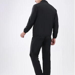 Latest Summer Casual Fashion Design Men's 2-Piece Customizable Heavyweight Track Suit Set Zipper Hoodie Fleece <b>Material</b> Custom - Product Image 6