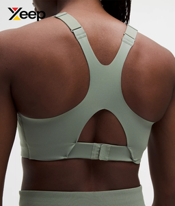 เสื้อชั้นในกีฬาโยคะคุณภาพสูงสำหรับผู้หญิง XEEP รุ่น XC-SB-163 แบบเรียบง่าย ระบายอากาศได้ดี สายปรับได้ แผ่นรองถอดออกได้ รองรับได้ดี - Product Image 4