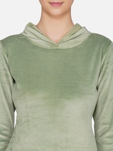 Conjunto de chándal de terciopelo de dos piezas con cremallera y pantalón corto, con logo personalizado de diamantes de imitación, para mujer, colección Primavera 2026 - Product Image 2