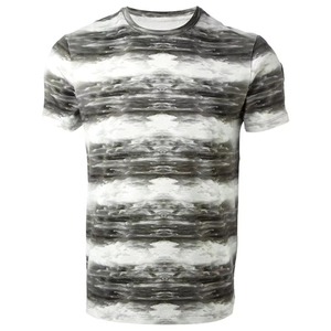 เสื้อยืดคอกลมแขนสั้นทรงเข้ารูปสำหรับผู้ชาย ผ้าโพลีเอสเตอร์ถัก แห้งเร็ว พิมพ์ลายแบบซับลิเมชั่น ลำลอง สีพื้น - Product Image 4