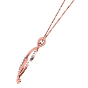Collar con Colgante de Letra Q en Oro Rosa de 18K, Elegante y de Diseño Único, el Regalo Perfecto para Mujer - Product Image 6