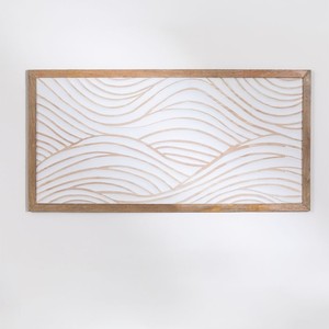 Cabecero Vandana Flux Vesta para cama de 150 cm en madera de mango Myanna - Product Image 2