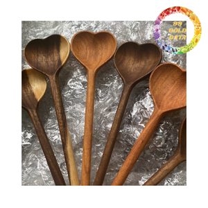 Cuchara de Madera Natural, Utensilio de Cocina Ecológico para Cocinar, Mezclar y Servir Alimentos - Product Image 5