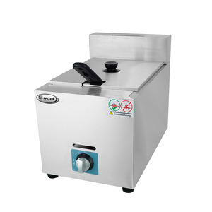 6-Liter Gas Tabletop Deep <b>Fryer</b> Low Pressure Stainless Steel <b>Commercial</b> Frying Machine for Restaurants Snack Countertop Use - Product Image 2