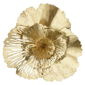 Hand Finished Metal Wall Art Floral Design Featuring Vibrant Detailing Vertical Pattern Wall <b>Vase</b> Function Modern Artistic Home - Product Image 2