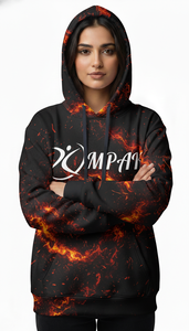 Sweat à capuche unisexe surdimensionné brodé tendance pour l'hiver avec design de sublimation premium pour la mode urbaine et le quotidien - Product Image 4