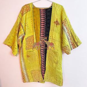 Kimono vintage pour femmes, tenue imprimée, vente en gros, robe maxi - Product Image 2