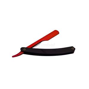 Ensemble de rasoirs droits rouges et noirs, outils de rasage professionnels pour barbier, rasoirs en acier inoxydable, OEM ODM - Product Image 2