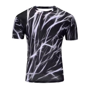 เสื้อยืดพิมพ์ลายซับลิเมชั่นทันสมัย ทรงปกติ สวมใส่สบาย น้ำหนักเบา เสื้อยืดลำลองผู้ชาย จัดส่งตรงจากโรงงาน - Product Image 1