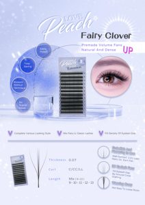 3D Premade Clover Lash 3D Fairy Cloverต่อขนตาโรงงานขายส่งฉลากส่วนตัวLash - Product Image 5