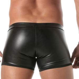 Calzoncillos sin fondo de cuero tejido transpirable, suave y cómodo, efecto segunda piel, rojo, para hombre, estilo fetish, ropa de club, sexy, con espalda abierta - Product Image 6