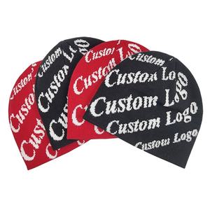 Bonnets d'hiver personnalisés avec logo brodé pour hommes et femmes, en tricot côtelé en laine mérinos, acrylique, coton, cachemire, avec logo de créateur - Product Image 1