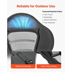 1 Confezione Sedile per Kayak Spesso 6,6 cm con Borsa Portaoggetti, Cuscino Imbottito Morbido Universale per Paddle Board e Accessori per Stand-Up Paddleboarding - Product Image 6