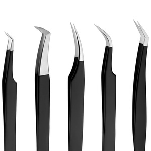 Nouvel ensemble d'outils de beauté multifonctionnels en acier inoxydable pour cils, pinces professionnelles pour faux cils, prise en main parfaite, personnalisable - Product Image 2