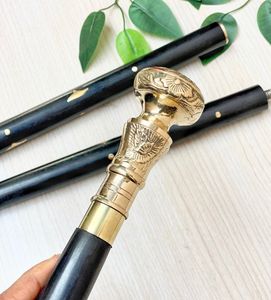 Handcrafted Luxury <b>Folding</b> Wooden <b>Walking</b> Cane with Antique Brass Handle Three Piece Portable Travel Mobility <b>Stick</b> - Product Image 2