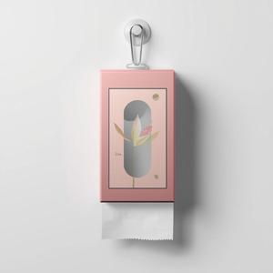 Custom Printed Hanging Interfold Tissue <b>Pack</b> Bottom Extraction Design 2 Ply Virgin Pulp Household Use - Product Image 6