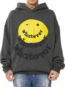 Sweat-shirt à capuche pour hommes, Logo 3D personnalisé, sweat-shirt en coton éponge française à capuche, grande taille, - Product Image 3