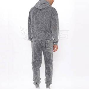 Nouvel arrivage : Survêtement décontracté à capuche en coton délavé, 100 % coton, haute qualité, durable - Product Image 2