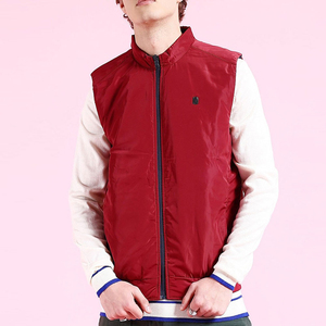 Chaleco Acolchado Rojo Informal para Hombre – Chaqueta Ligera sin Mangas para Invierno – Chaleco de Moda con Logotipo Personalizado OEM para Hombre - Product Image 1
