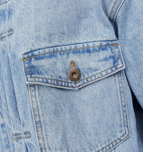 Fashion <b>Custom</b> Logo 100% Cotton <b>Denim</b> <b>Jacket</b> Men Casual Solid Color Men's Spring Jean <b>Jacket</b> Windproof Pocket <b>Denim</b> <b>Jacket</b> - Product Image 4