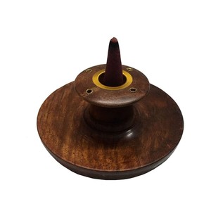 Porte-encens en bois de teck écologique, durable et luxueux, vente en gros |   Fabriqué à la main à Moradabad - Product Image 1