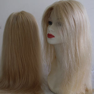 Perruque lace front wig 100% naturelle brésilienne, cheveux Remy, blond transparent, 613, haute qualité, noué à la main, vente en gros - Product Image 2