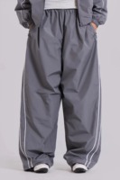 Ensemble coupe-vent oversize personnalisé pour femme – Veste à capuche zippée imperméable et respirante avec pantalon de survêtement décontracté, coupe ample et légère
