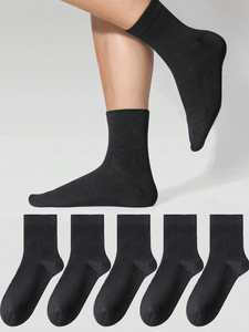 Pairs New Style Sports Tube <b>Socks</b> Knitted Anti-Bacterial Spandex/<b>Polyester</b> Solid Men Women Sizes 39-42 Summer Adults - Product Image 3