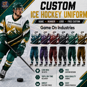 New Trendy Mountain Design Sublimated Personalized Athletic Team Wear Custom Printed Long-Lasting Heavy-Duty Ice Hockey Uniform - Product Image 3