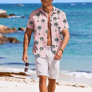 Chemises d'été pour hommes à manches courtes de haute qualité, impression par sublimation personnalisée, chemises d'été pour hommes en vente - Product Image 4