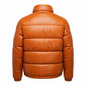 Manteau matelassé réversible en cuir haute densité, isolé et écologique, avec capuche, offrant une excellente rétention de la chaleur et une protection contre le vent - Product Image 2