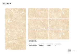Azulejo de Porcelana de Lujo de Diseño, 600x1200mm, 60x120cm, 24x48 Pulgadas, Formato Grande, Superficie Tallada para Revestimiento de Paredes y Pisos Modernos - Product Image 4