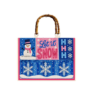 Bolsos de mano navideños de lujo hechos a mano con cuentas de semillas para mujer, bolsos festivos bordados personalizados, diseños personalizados, bolso de mano premium - Product Image 5