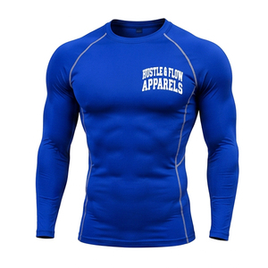 <b>Mens</b> Sports Running <b>Compression</b> Lightweight Spandex/Polyester <b>Compression</b> <b>Shirt</b> Long Sleeves Quick Dry <b>Compression</b> <b>Shirt</b> - Product Image 2
