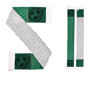 Écharpe longue personnalisée avec logo pour supporters de club de football, imprimée pour les fans de l'équipe de football, mode masculine, tricotée 100% acrylique - Product Image 2