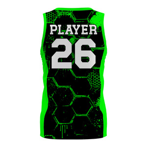 Factory Direct Sublimated V Neck Sleeveless Basketball Jersey Custom <b>Athletic</b> Sports Uniform Bulk Wholesale OEM - Product Image 6