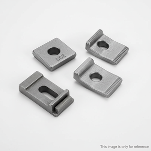 Composants de quincaillerie en acier moulé usinés avec précision : Plaque de serrage de rail, Serre-câble KPO, Rondelle carrée conique, Fixation de rail - Product Image 1
