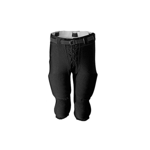 Mens Light Blue Padded American Football Pants Drawstring Closure Mesh Breathable <b>Athletic</b> Practice Game Performance Sportswear - Product Image 3