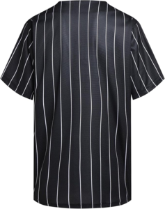 Camiseta de Béisbol Personalizada Negra y Blanca de Malla de Primera Calidad, Camisetas Azules con Cuello en V, Logotipo Personalizado, Diseño Personalizado, Béisbol de Alta Calidad - Product Image 3