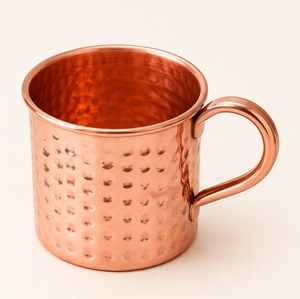 Handcrafted Hammered Copper Mug With Handle Food Grade Eco-friendly <b>Drinkware</b> High Quality Pure Solid Copper Moscow Mule Mug - Product Image 2