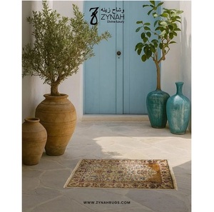 Alfombra de Oración de Seda de Alta Calidad con Diseño de Azafrán, Tela Suave y Cómoda para la Adoración Diaria, Disponible al Mejor Precio del Mercado - Product Image 2