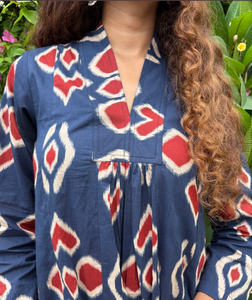 Vestido Azul Ikat para el Día - Product Image 2